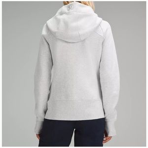 Light grey Lululemon scuba full zip